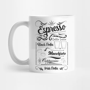 Espresso Chalk board poster Mug